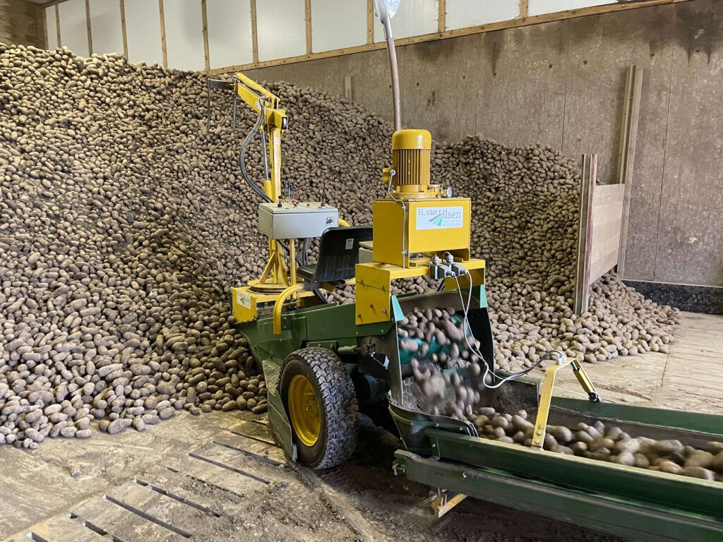 Visser-opschepmachine